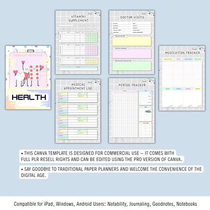 My Planner | 102+ Pages | PLR & MRR | GoodNotes & PDF